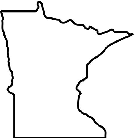 Minnesota Outline Rubber Stamp | Minnesota outline, Stamp, Outline