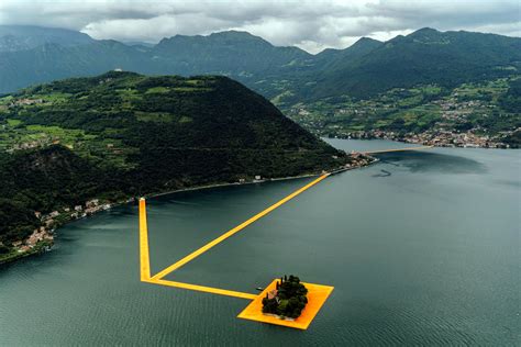 The Floating Piers, Lake Iseo, Italy