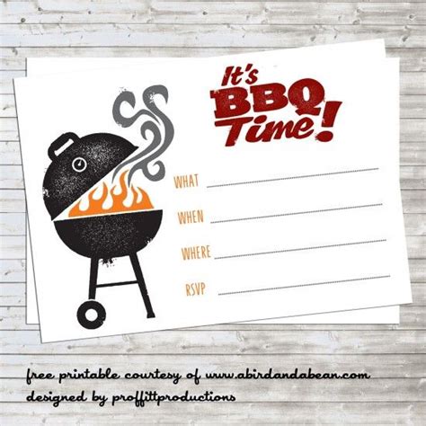 7 Best Images of Printable Barbeque Invites - Free Printable BBQ Invitation, BBQ Party ...