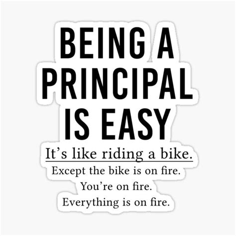 "Being A Principal Is Easy Funny Principal Gift" Sticker for Sale by kmcollectible | Redbubble