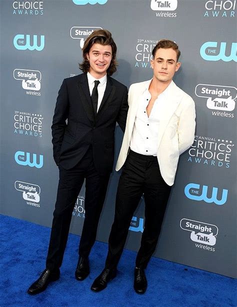 Dacre Montgomery and Joe Keery at the Critics’ Choice Awards 2018 | Joe keery, Dacre montgomery ...