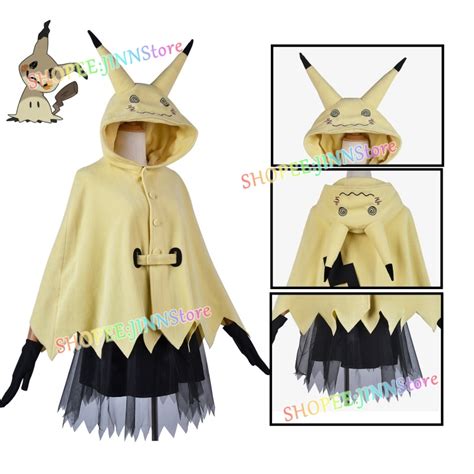 - JN - Girls Mimikyu Cosplay Cloak Dress Costume For Adults Cute Pokemon Costumes | Shopee Malaysia