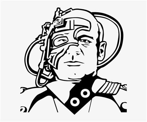 Picard As A Borg - Illustration - Free Transparent PNG Download - PNGkey