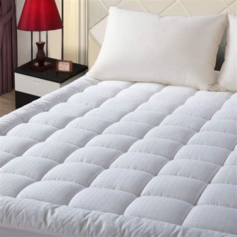 EASELAND Full Size Mattress Pad Pillow Top Mattress Cover Quilted Fitted Mattress Protector ...