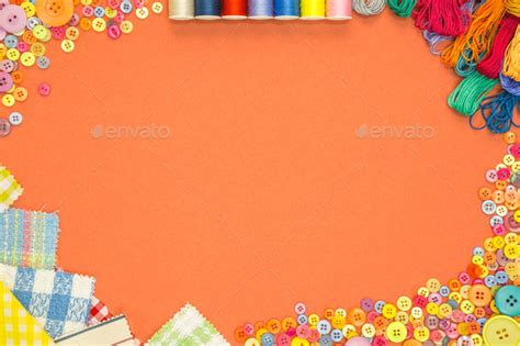 Arts and Crafts background with copy space Stock Photo by RTimages