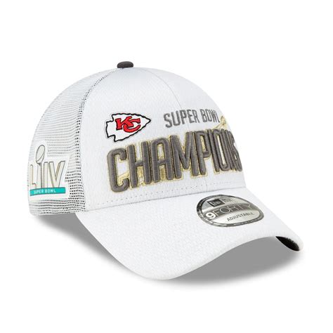 Kansas City Chiefs Super Bowl LIV Champions 9FORTY Locker Room Hat 940 ...