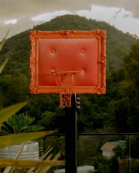 Orange Velvet Custom Mini Indoor Basketball Hoop