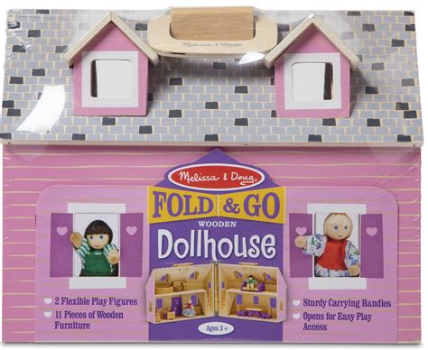 Melissa & Doug Fold & Go Wooden Dollhouse | Michaels