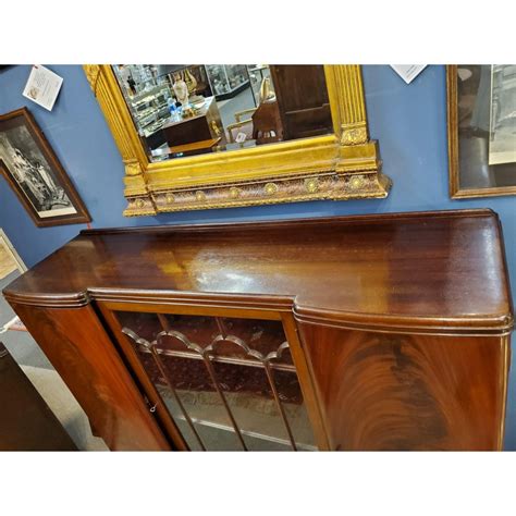 Antique Mahogany Display Cabinet - Princessantiques.net