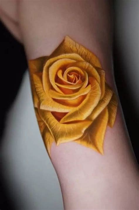 60+ Yellow Rose Tattoos And Their Meanings Yellow Tattoo, Yellow Rose Tattoos, Rose Tattoos For ...