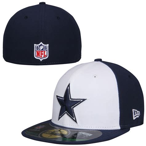 New Era Dallas Cowboys Sideline 59FIFTY Performace Fitted Hat - White/Navy Blue