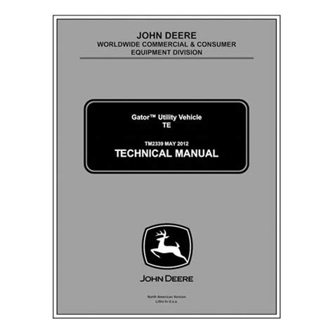 John Deere TE Gator utility vehicle pdf technical manual