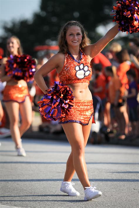 NFL and College Cheerleaders Photos: Clemson Cheerleaders Putting in Work