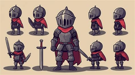 A collection of knights including one of the most popular characters ...