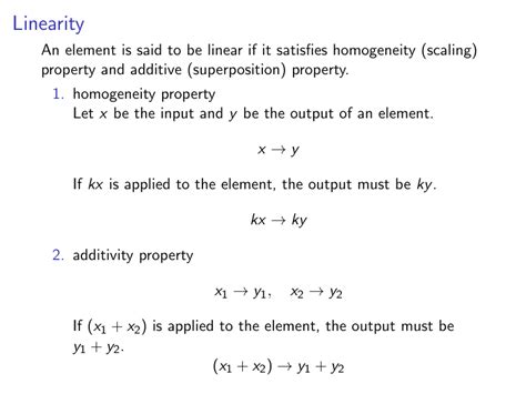 Linearity