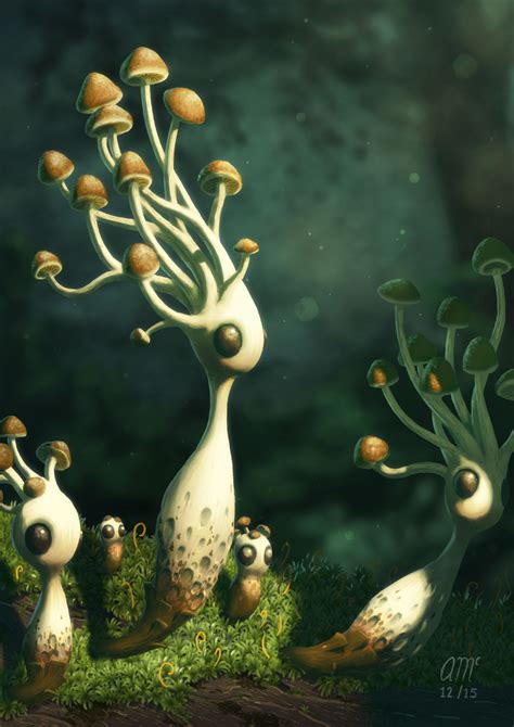 ArtStation - Mushrooms, Andrew McIntosh Creature Concept Art, Creature Design, Creature Art ...