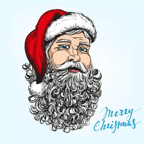 Realistic Santa Claus Drawing