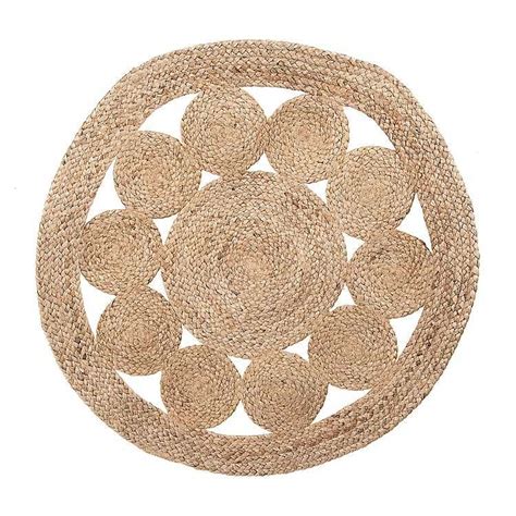 Jute Circle Pierced Round Scatter Rug from Kirkland's | Scatter rugs, Rug pad, Kirklands