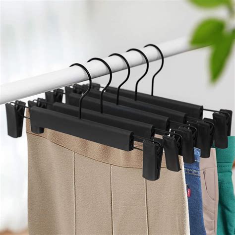 NORTHERN BROTHERS Black Pant Hangers,30Pack Plastic Pants Hangers Skirt ...