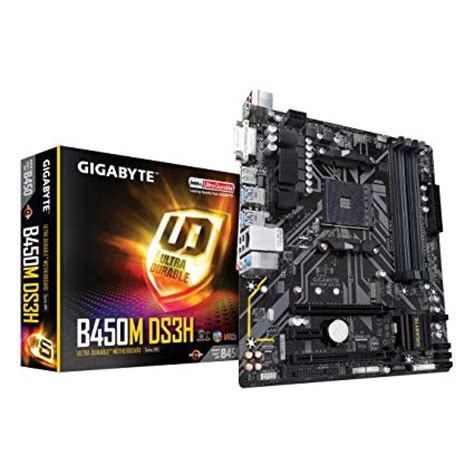 GIGABYTE B450M DS3H M.2 mATX Motherboard | B450 DS3H | OS | Jordan