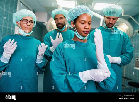 Hospital medical surgery team is ready for the operation Stock Photo - Alamy