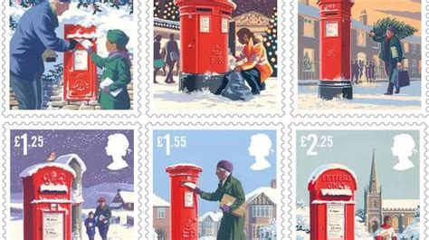 Royal Mail launches 6 stunning new stamps for Christmas - all featuring the iconic postbox ...