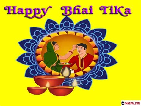 25 Happy Bhai Tika Cards, Greeting Images & Quotes Designs