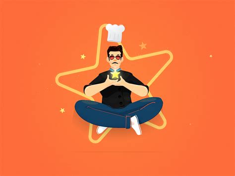 Star chef by Dmitry Zhu on Dribbble