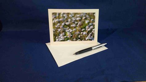 Forget-me-not blank greeting card. For valentines/any occasion.