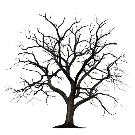 Leafless Tree Silhouette, Tree, Deciduous, Dead PNG Transparent Image ...