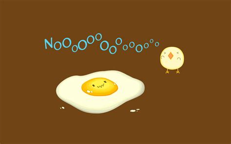 Funny Egg HD Wallpaper: A Chick's Hilarious Dilemma