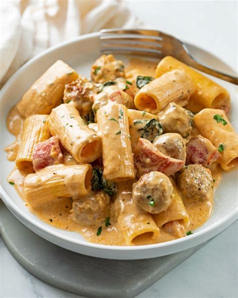 Creamy Sausage Pasta - The Cozy Cook