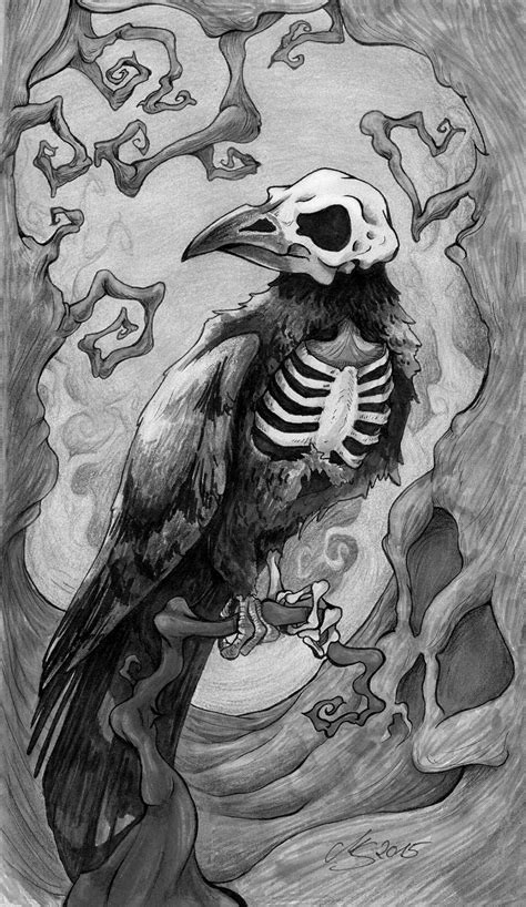 SarembaArt | Sketchbook art inspiration, Dark art drawings, Raven artwork