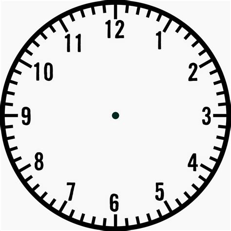 Blank Clock Faces Templates | Activity Shelter