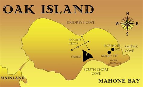 Image result for curse of oak island map | Oak island, Island, Oak island map