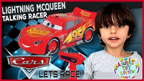 Cars Lightning McQueen Talking Racer - Infrared Remote Control Unboxing and Toy Review ! - YouTube