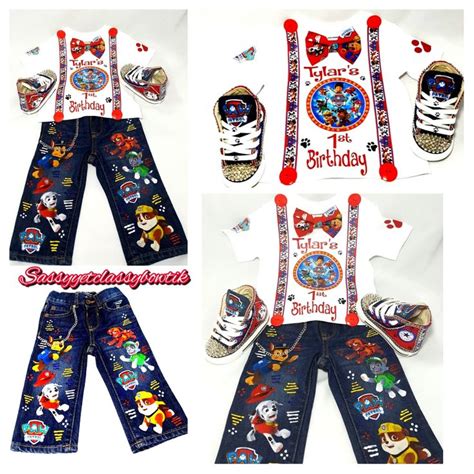 Paw patrol, Paw Patrol Birthday Set, Paw Patrol Birthday outfit, Paw ...