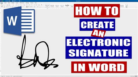 How to create an electronic signature in Word | Microsoft Word ...