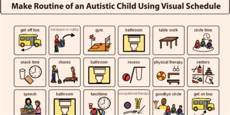 Make Routine of an Autistic Child Using Visual Schedule