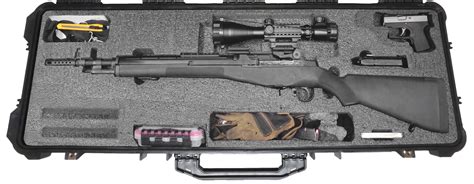 Case Club Waterproof Springfield M1A Scout / SOCOM Rifle Case with Silica Gel