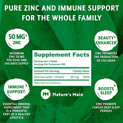 Zinc Supplement – Nature's Main