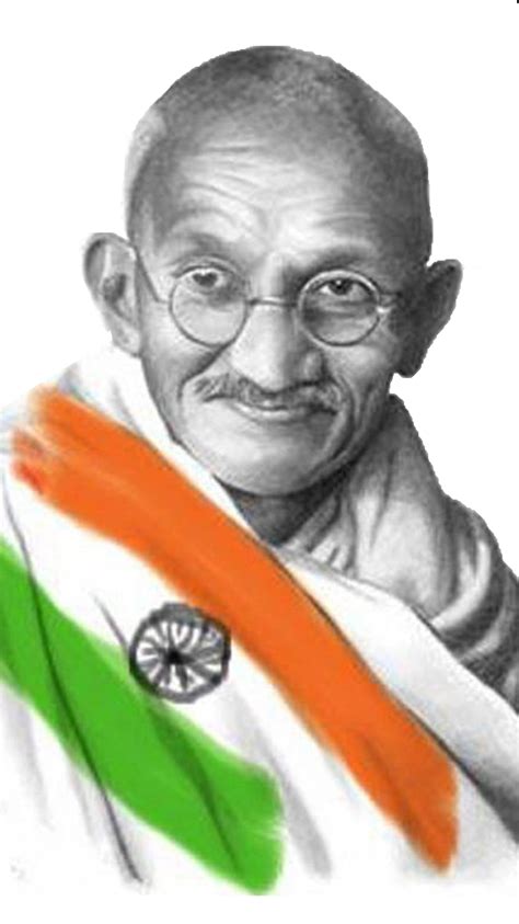 Mahatma Gandhi PNG transparent image download, size: 750x1334px