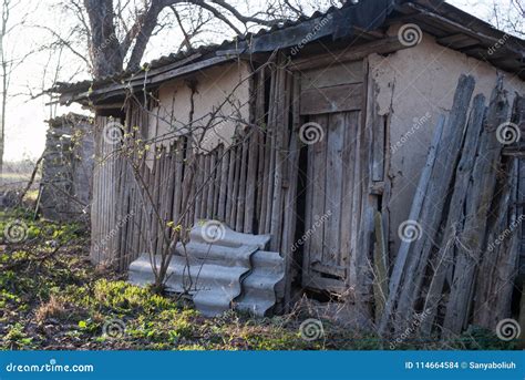 Old Wooden House in Village Stock Photo - Image of traditional, roof: 114664584