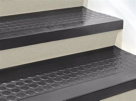 Stair Treads - Rubber, 48 x 12", Black H-3655BL - Uline