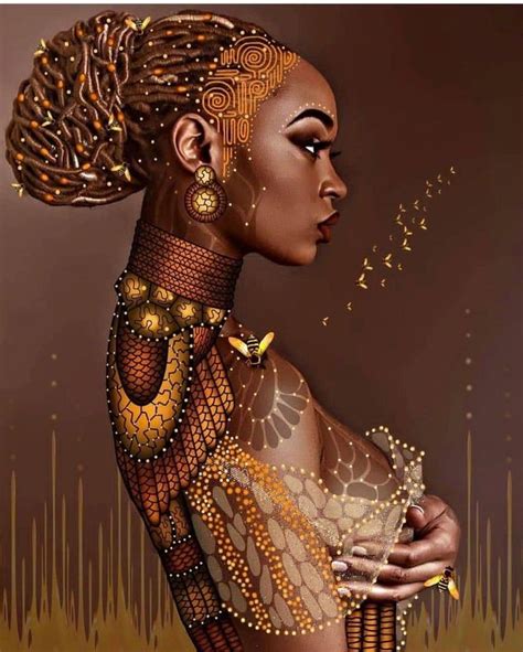 5D Figure Diamond Painting African Women Diamond Painting Full Diamond ...