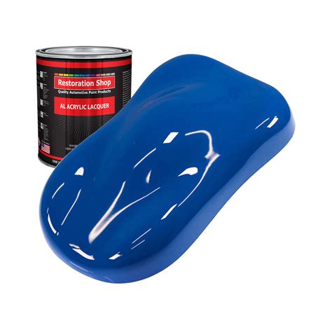 Restoration Shop - Reflex Blue Acrylic Lacquer Auto Paint - Quart Paint Color Only ...