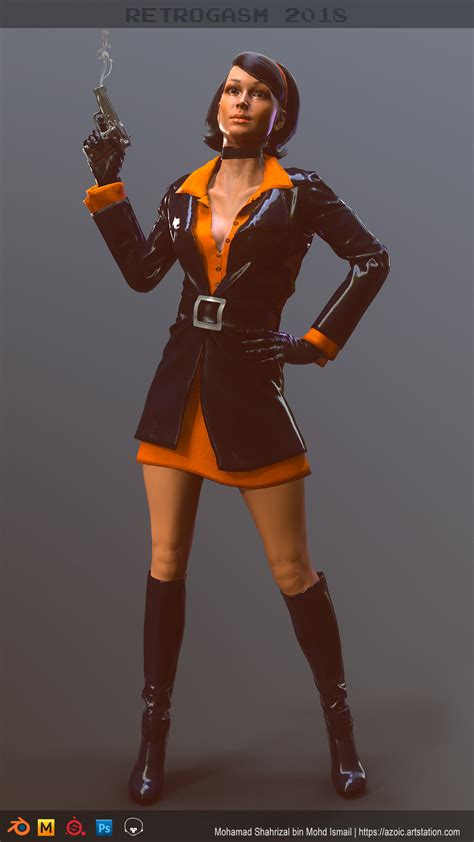 ArtStation - Cate Archer | No One Lives Forever | Retrogasm 2018