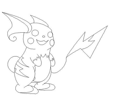 Shadow Raichu Template by MiraeChaos on DeviantArt