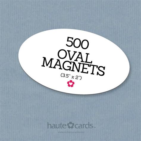 500 Custom Oval Magnets Custom Magnets Rounded by hautecards