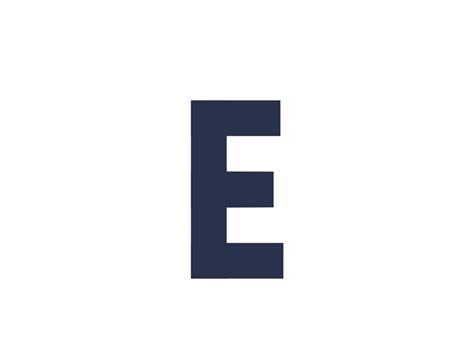 the letter e is made up of two letters